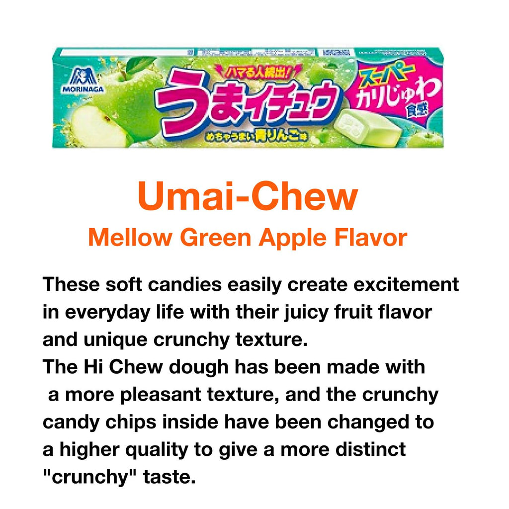 OTSUMAMI TOKYO Hi Chew and Puccho Puchao Candy Japan Limited Flavor 5pcs Pack, 9oz, Various Chewiness, Sour Lemon, Green Apple, Mango Fruits, Grape Soda, White Soda