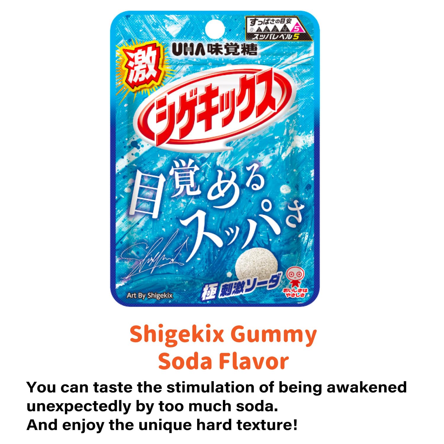 Japanese Gummy Candies 6pcs Set, 13oz, Various Chewiness, Soft, Hard, Fruity, Soda, Cola, Great for Snacks or Gifts