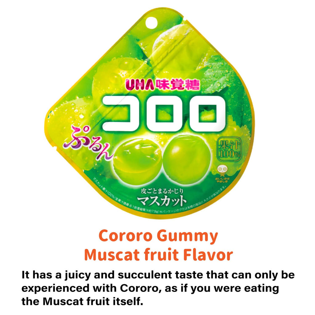 Japanese Gummy Candies 6pcs Set, 13oz, Various Chewiness, Soft, Hard, Fruity, Soda, Cola, Great for Snacks or Gifts